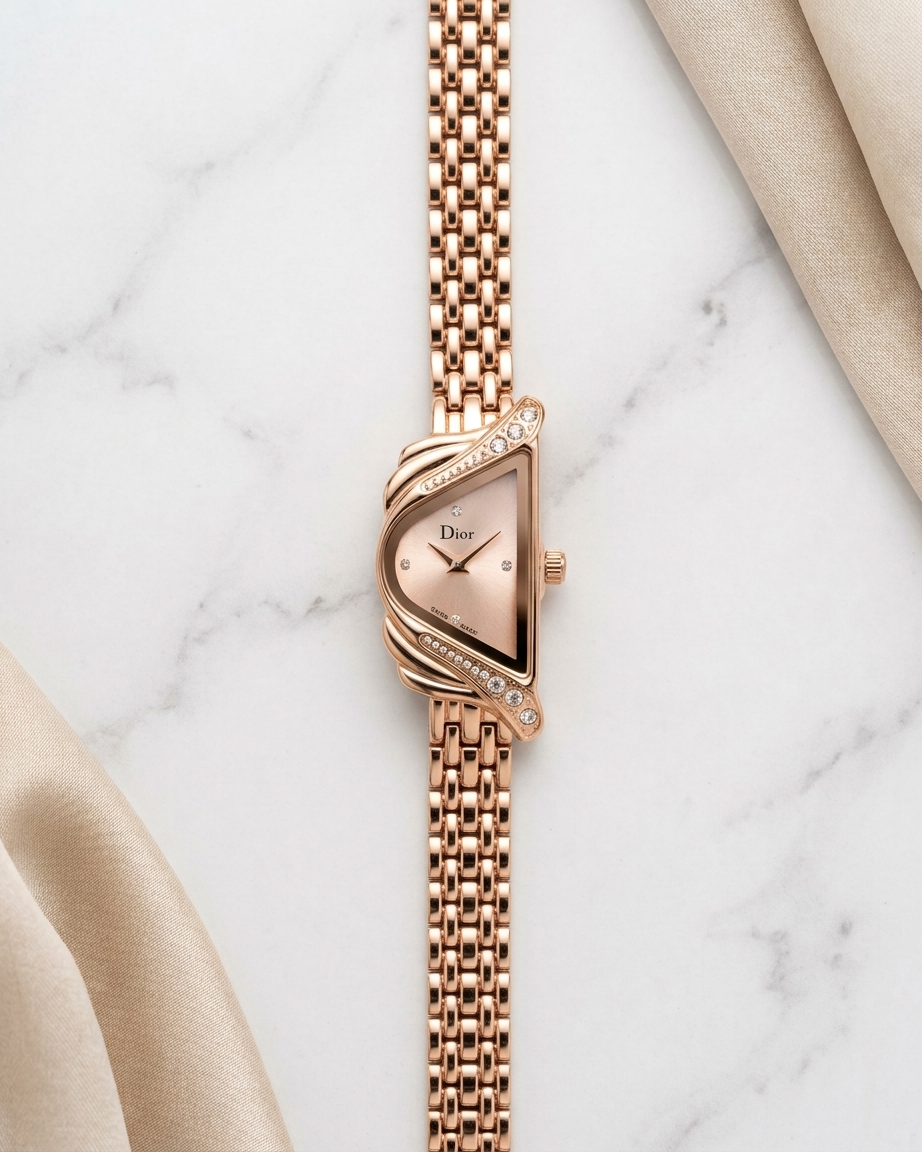 Dior Ladies Watch (Swiss Made) Christian Dior La D De Dior Malachite Dial Solid Swiss Gold  main image 4