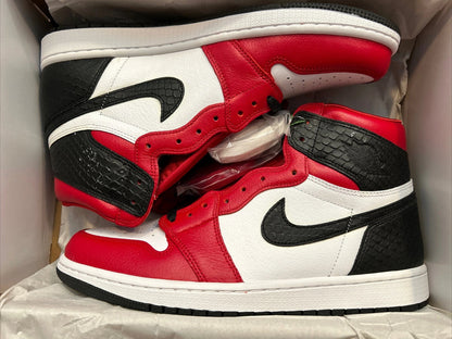 NIK AIR Jordans | Full OG Quality With OG BOX + Laces extra + accessories | Red White Snake print
