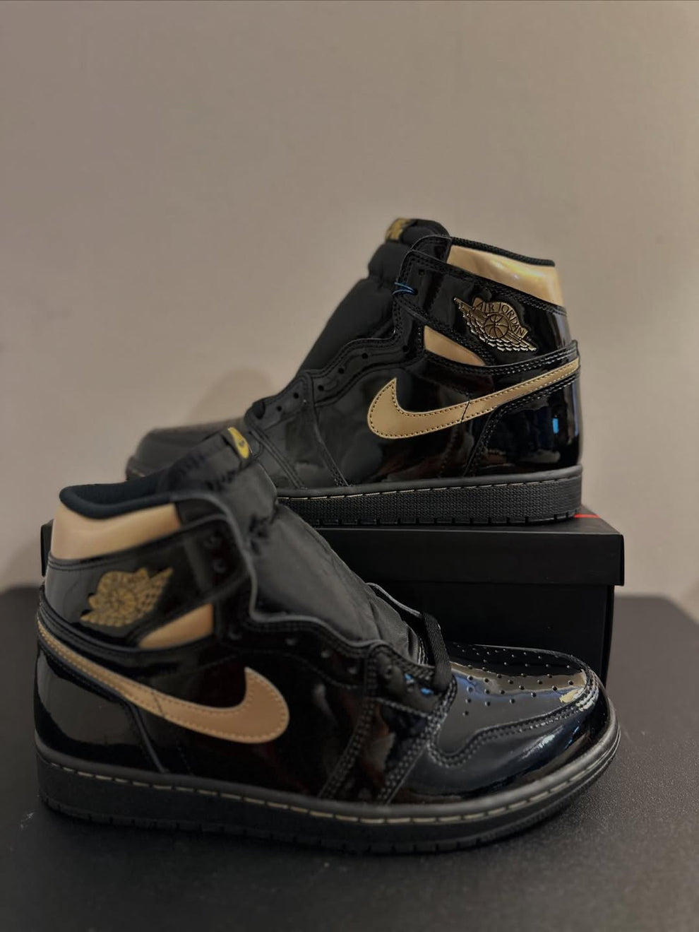 NIK AIR Jordans | Full OG Quality With OG BOX + Laces extra + accessories | BLACK GOLD