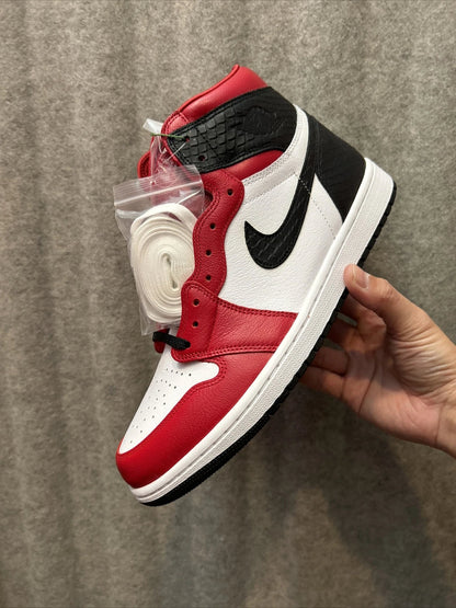 NIK AIR Jordans | Full OG Quality With OG BOX + Laces extra + accessories | Red White Snake print