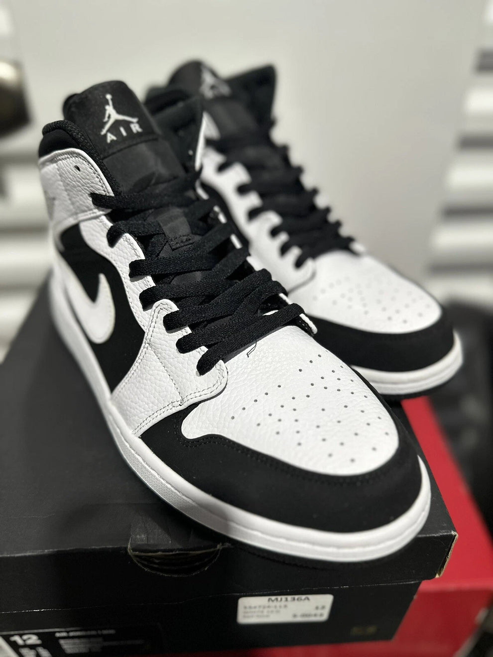 NIK AIR Jordans | Full OG Quality With OG BOX + Laces extra + accessories | WHITE - BLACK "HIGH"