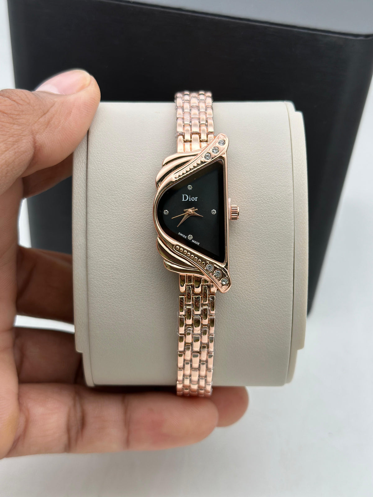 Dior Ladies Watch (Swiss Made) 100% Authentic Christian Dior Watch Miss Dior Gold Tone  main image 3